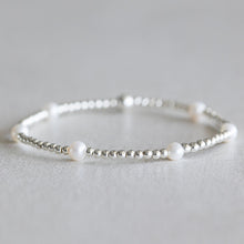 Load image into Gallery viewer, 2mm Dainty Pearl - Silver