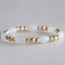 Load image into Gallery viewer, White Agate - Gold