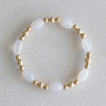 Load image into Gallery viewer, White Agate - Gold