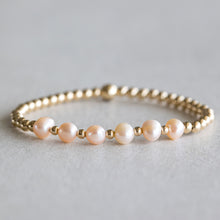 Load image into Gallery viewer, 4mm Peach Pearl - Gold
