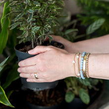 Load image into Gallery viewer, 6mm Angelite - Gold