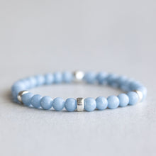 Load image into Gallery viewer, 6mm Angelite - Silver