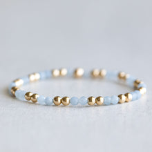 Load image into Gallery viewer, 4mm Angelite - Gold