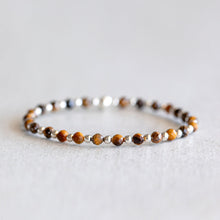 Load image into Gallery viewer, 4mm Tiger's Eye - Silver