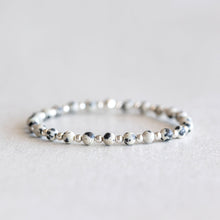 Load image into Gallery viewer, 4mm Dalmation Jasper - Silver