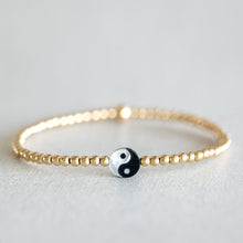 Load image into Gallery viewer, 3mm Gold Dainty Yin Yang