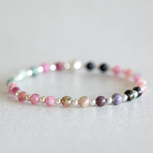 Load image into Gallery viewer, 4mm Tourmaline - Silver