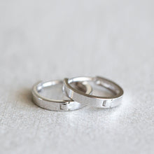 Load image into Gallery viewer, 14K White Gold Classic Huggie Hoops