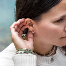 Load image into Gallery viewer, Everyday Huggie Hoops - White Gold