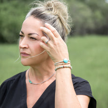 Load image into Gallery viewer, 4mm Turquoise Disc - Silver