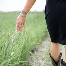Load image into Gallery viewer, 4mm Turquoise Disc - Silver