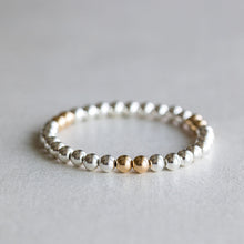 Load image into Gallery viewer, 6mm Mixed Silver | Gold Accents