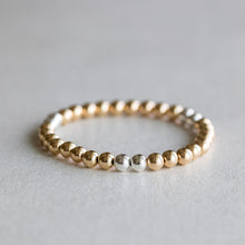 Load image into Gallery viewer, 6mm Mixed Gold | Silver accents