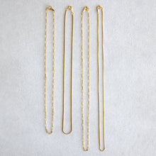 Load image into Gallery viewer, NECKLACE - 16" Box gold-filled chain