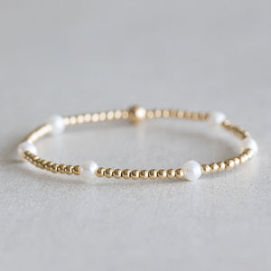 2mm Dainty Pearl - Gold