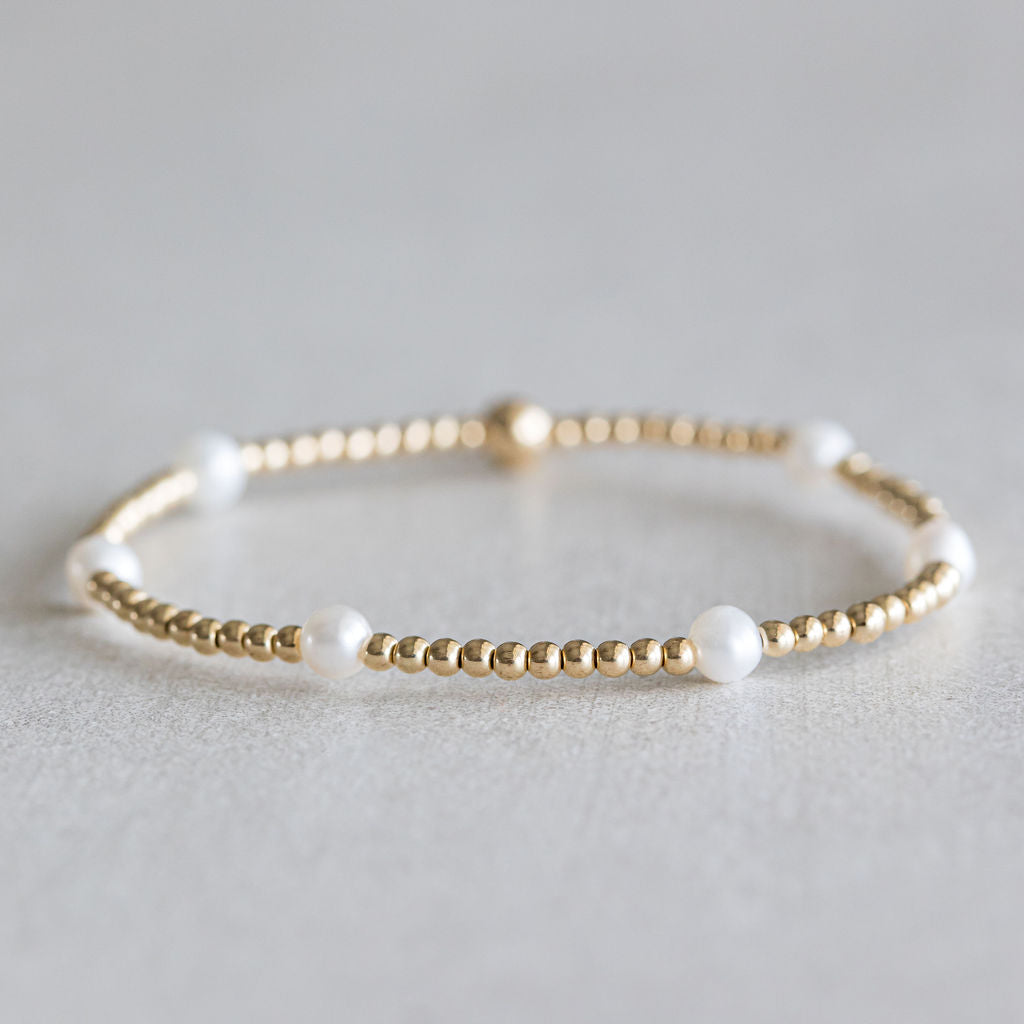 2mm Dainty Pearl - Gold