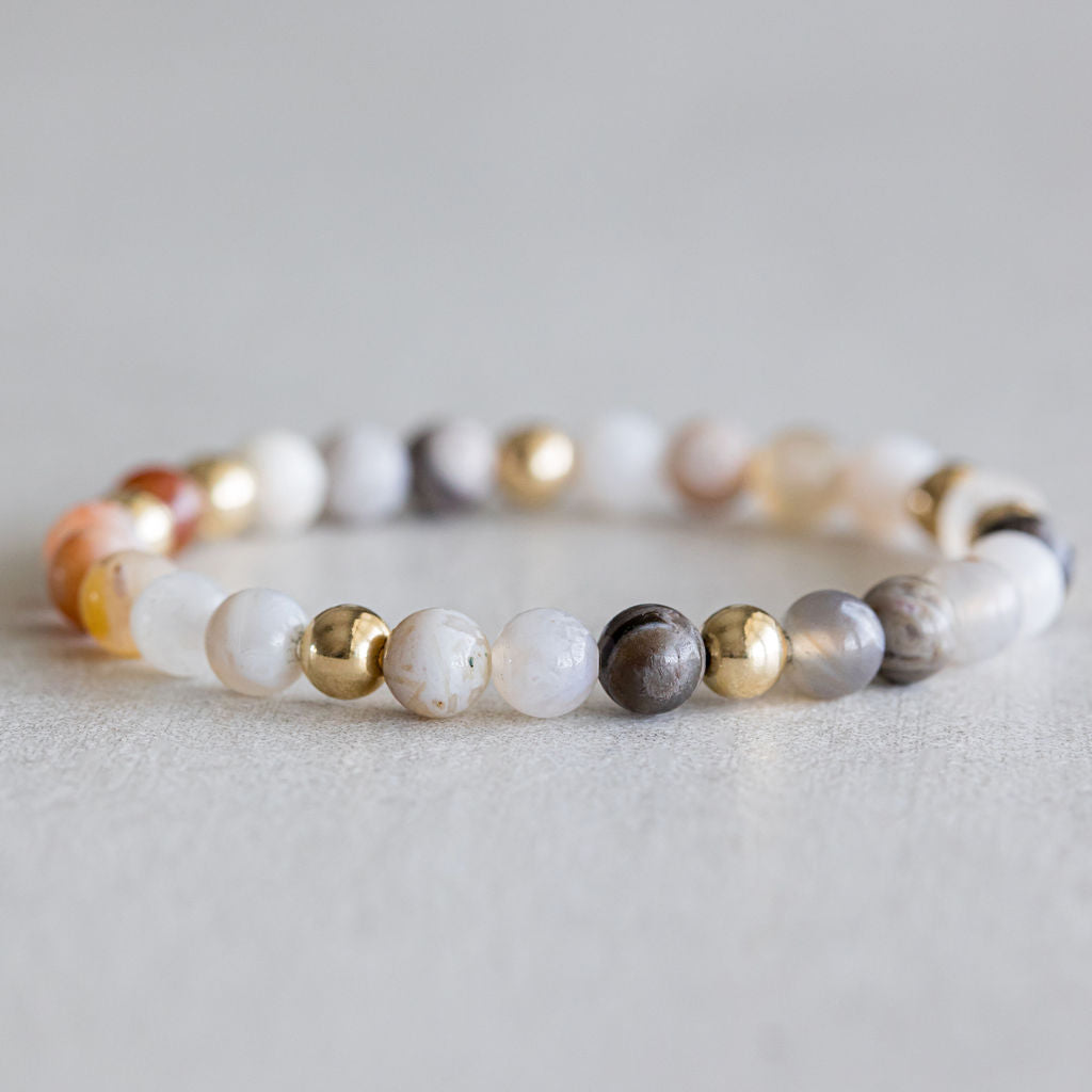 6mm Bamboo Leaf - Gold
