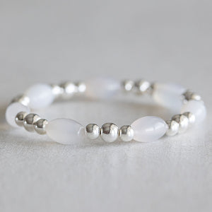 White Agate - Silver