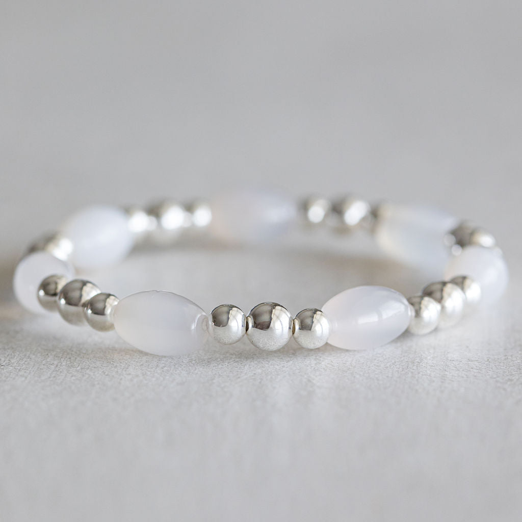 White Agate - Silver