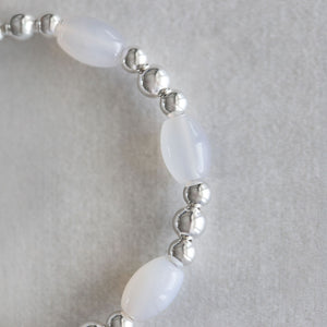 White Agate - Silver