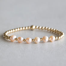 Load image into Gallery viewer, 4mm Peach Pearl - Gold
