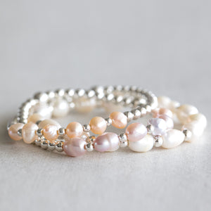 7mm White pearl - Gold