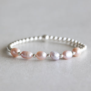 4mm Lavender Pearl - Silver