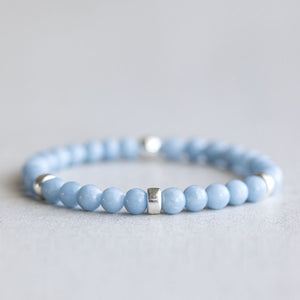 6mm Angelite - Silver
