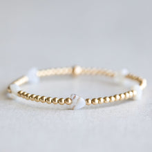 Load image into Gallery viewer, 3mm Blue Lace Agate Multi - Gold
