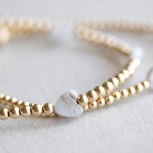 Load image into Gallery viewer, 2mm Blue Lace Agate single - Gold
