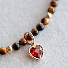 Load image into Gallery viewer, Dainty Tiger's Eye Necklace - Gold
