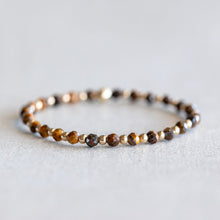Load image into Gallery viewer, 4mm Tiger's Eye - Gold
