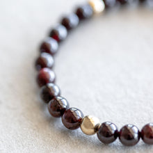 Load image into Gallery viewer, 6mm Garnet - Gold
