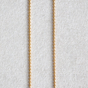 NECKLACE - 16" Ball Chain - Gold