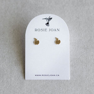 Apple Earrings - Gold