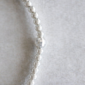 2mm Silver Dainty Mirror ball