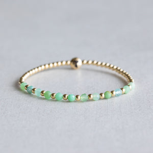 3mm Emerald - Gold