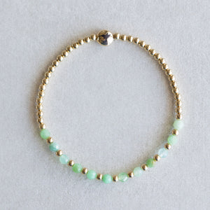 3mm Emerald - Gold
