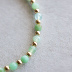 3mm Emerald - Gold