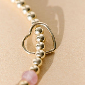 Floating heart add-on - Gold