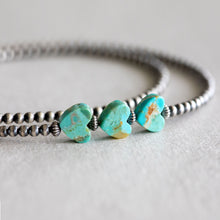Load image into Gallery viewer, Turquoise Heart Necklace - Navajo Pearl

