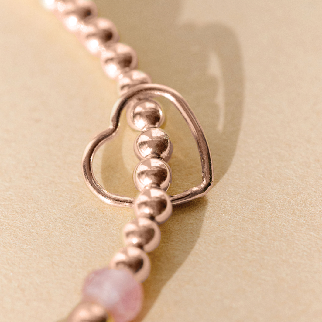Floating heart add-on - Rose Gold