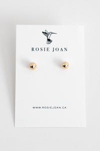 6mm 14K Gold Ball Stud earrings