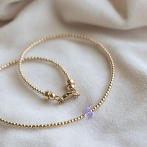 KIDS - 2.5mm 14K Gold-filled butterfly necklace