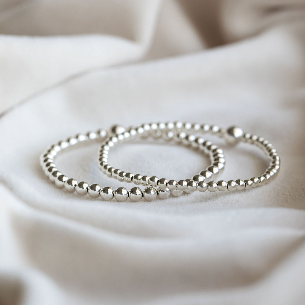 KIDS - Bracelet Stretch set - Silver