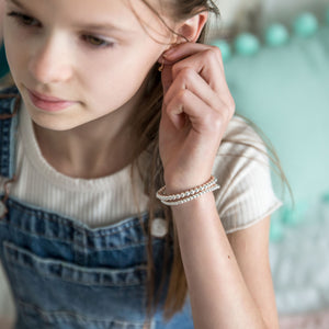 KIDS - Bracelet Stretch set - Silver