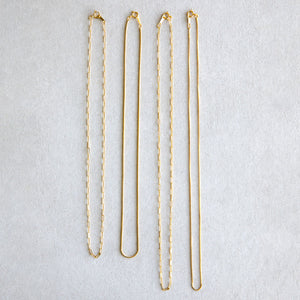 NECKLACE - 16&18" Paperclip gold-filled chain
