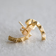 Load image into Gallery viewer, 12mm 14K Spike Stud earrings

