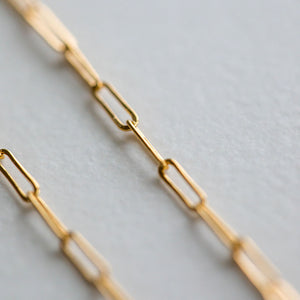NECKLACE - 16&18" Paperclip gold-filled chain