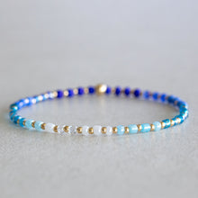 Load image into Gallery viewer, 3mm Ombré Blueberry ANKLET
